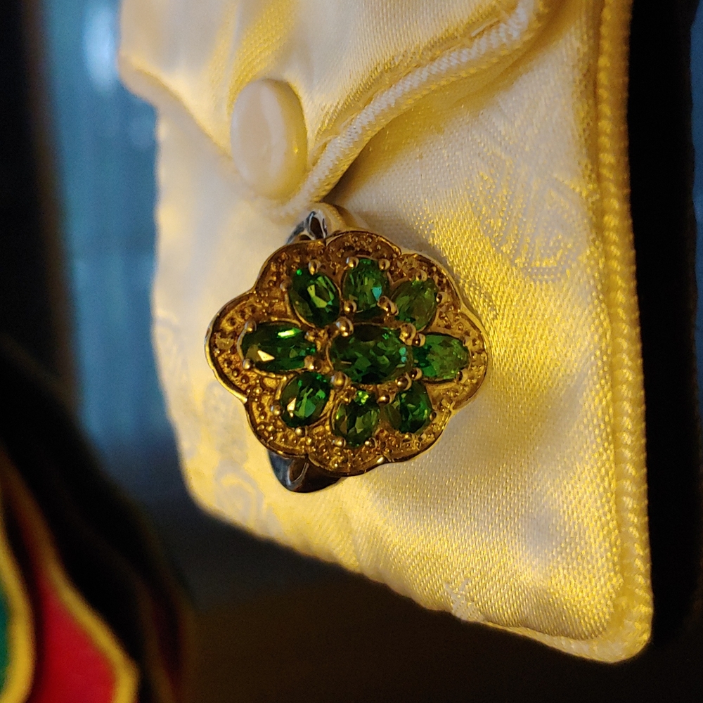 Ring..Russian Chrome Diopside